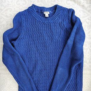Blue LLBean Cotton Sweater Womens size M
